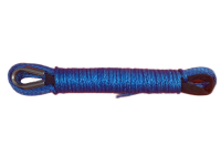 Трос синтетический для лебедки  Super Rope. Диаметр 5 мм. Длина 15 метров. Максимальная нагрузка 2300 кг. Цвет синий.