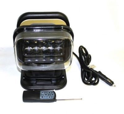 Фара - искатель CH 001 50w LED с пультом радиоуправления. Цвет чёрный. Белый дальний свет.