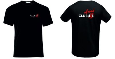 Футболка CLUB 4X4. Цвет черный. Размер L 48 - 50.