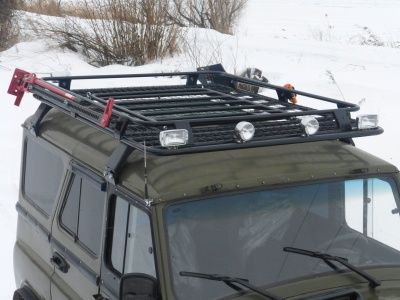 Экспедиционный багажник Уникар для УАЗ-469, 3151 Hunter корзина с сеткой