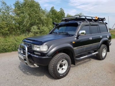 Экспедиционный багажник Уникар с сеткой для Toyota Land Cruiser 80